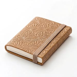 emboss leather notebook