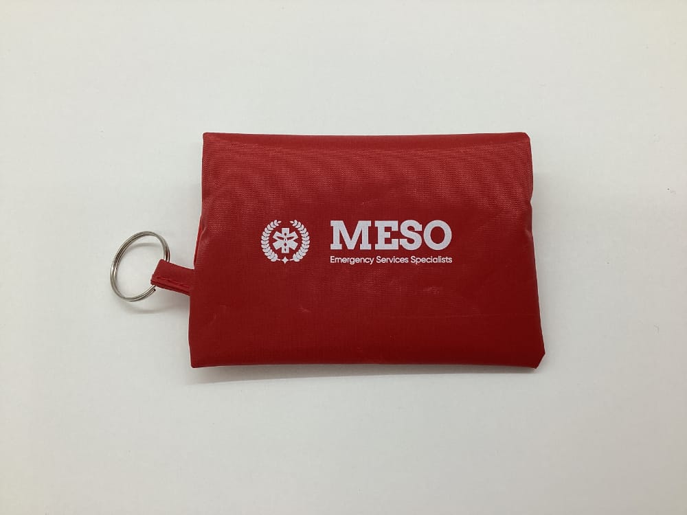 Branded 22-piece first aid travel kit pouch